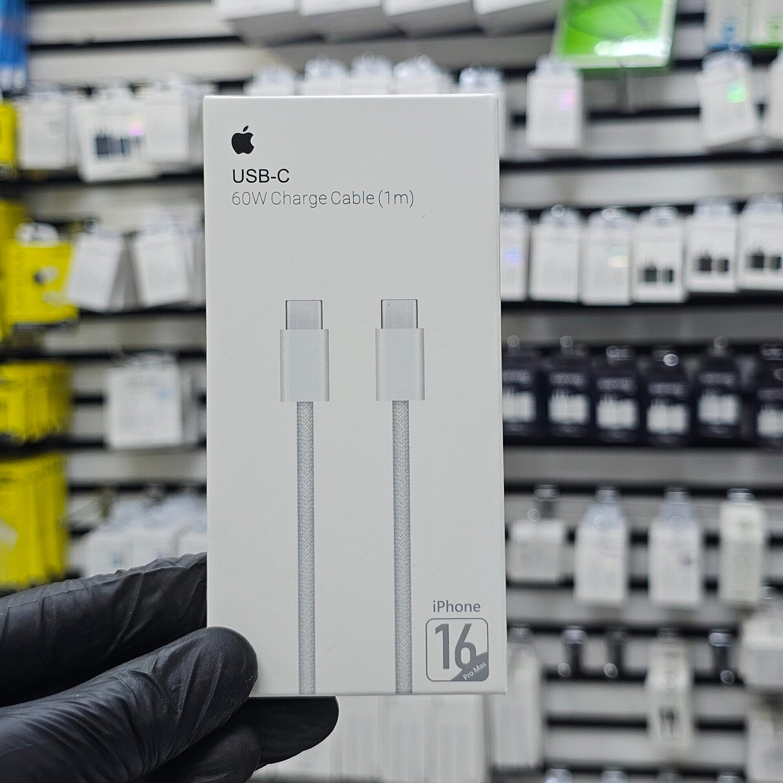 20260606_140251 Apple 60W USB-C Charge Cable 1m (Woven Design with SIM Eject Tool) - Image 1