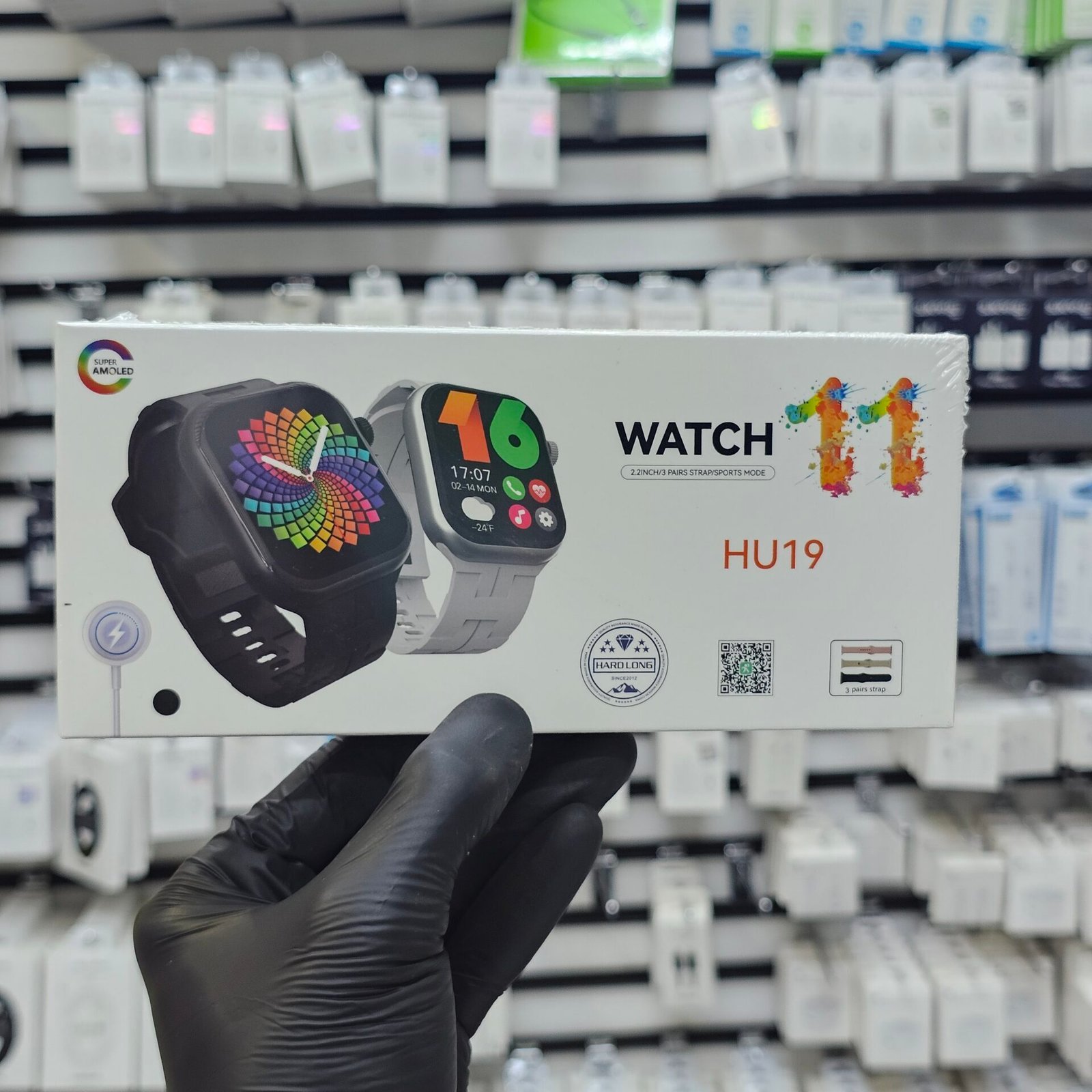 20260606_142423 HU19 Watch 11 Super AMOLED Smart Watch with 3 Pairs Straps Set - Image 1